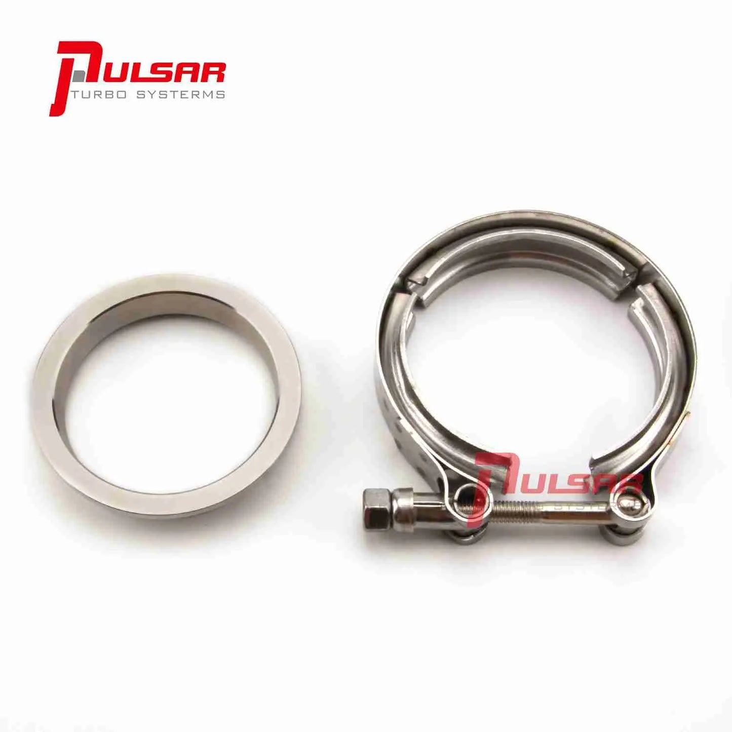 3” Stainless Steel V-Band Flange & Clamp Kit for Precision Turbo T4 T67 T72 T76 164376101