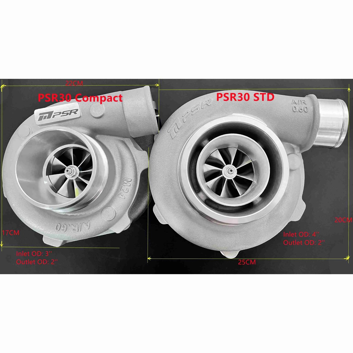 PSR3076 Gen2 Compact Dual Ball Bearing Turbocharger