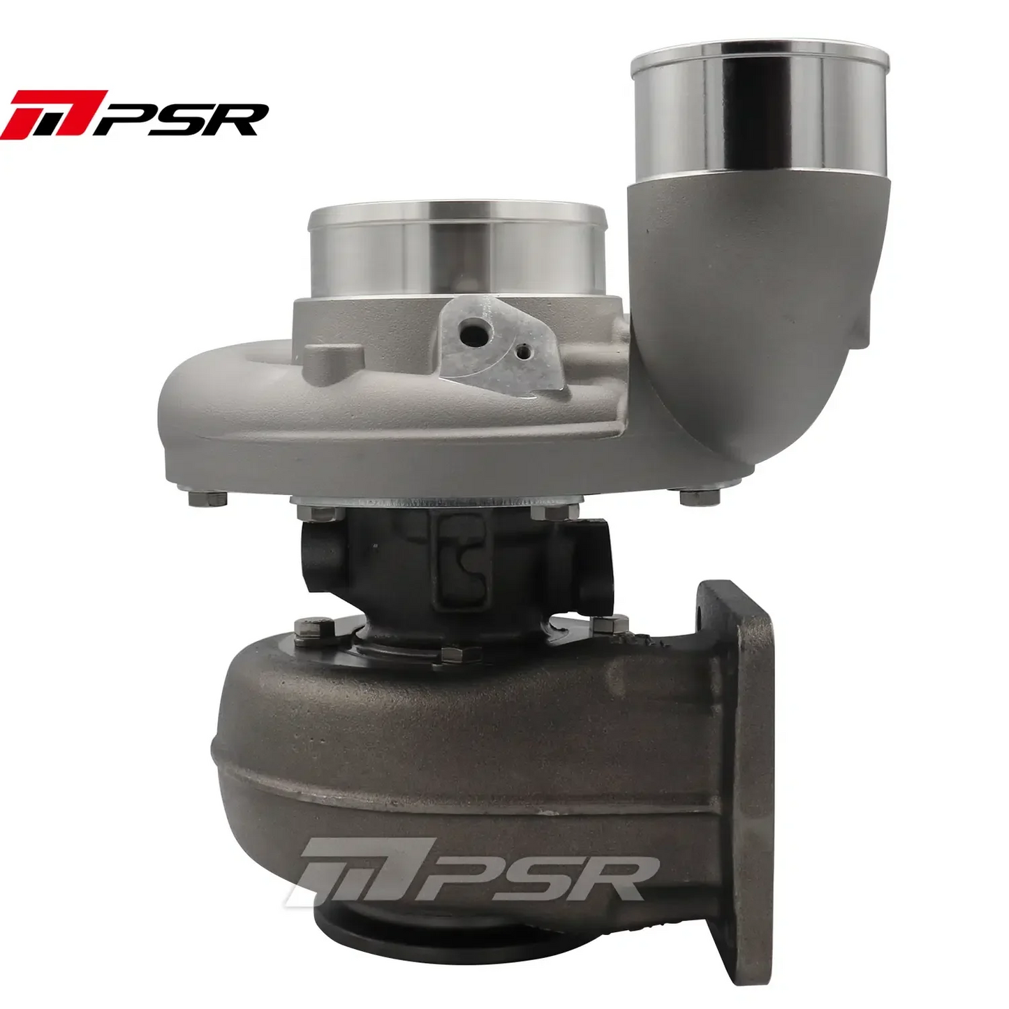 PULSAR Billet 363D 366D 369D DUAL CERAMIC BALL BEARING Turbo with 90° Elbow Outlet Compressor