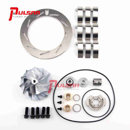 03-04 Ford 6.0L Powerstroke Turbo Billet Compressor Wheel + Rebuild Kit 13.2mm Vanes