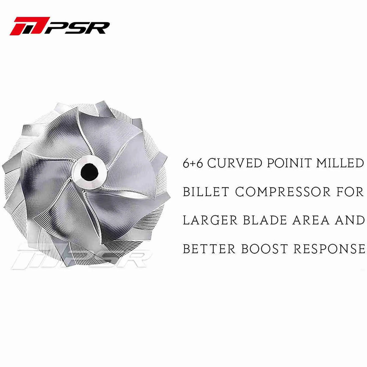 Ball Point Compressor PSR 485D Dual Ball Bearing Turbo Curved Point Milled Billet Compressor ...
